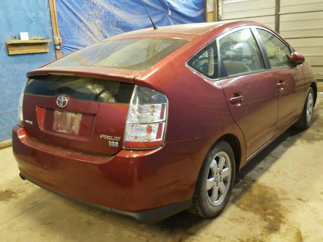 JTDKB22U540020376 - 2004 TOYOTA PRIUS 栗色 照片 4
