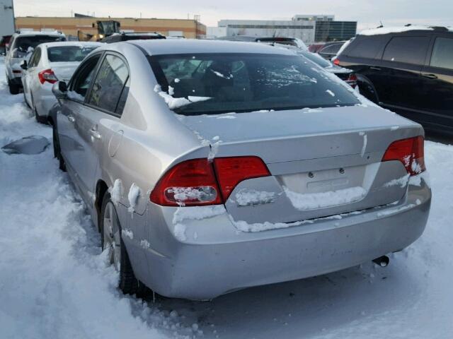 2HGFA16567H101115 - 2007 HONDA CIVIC LX SILVER photo 3