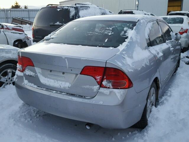 2HGFA16567H101115 - 2007 HONDA CIVIC LX SILVER photo 4