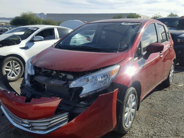 3N1CE2CP7FL391665 - 2015 NISSAN VERSA NOTE RED photo 2