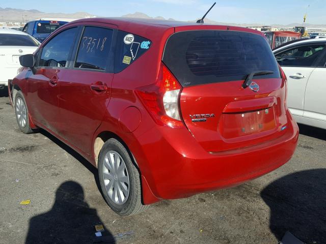 3N1CE2CP7FL391665 - 2015 NISSAN VERSA NOTE RED photo 3