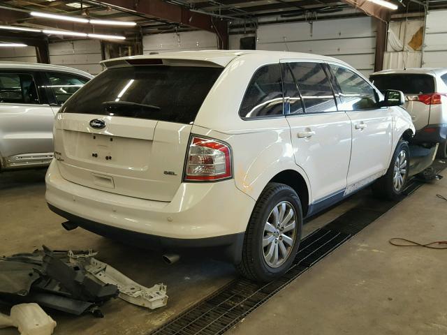 2FMDK3JC5ABB52423 - 2010 FORD EDGE SEL WHITE photo 4