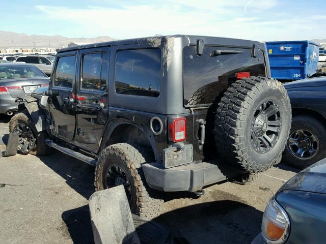 1J4BA3H14BL640390 - 2011 JEEP WRANGLER U BLACK photo 3