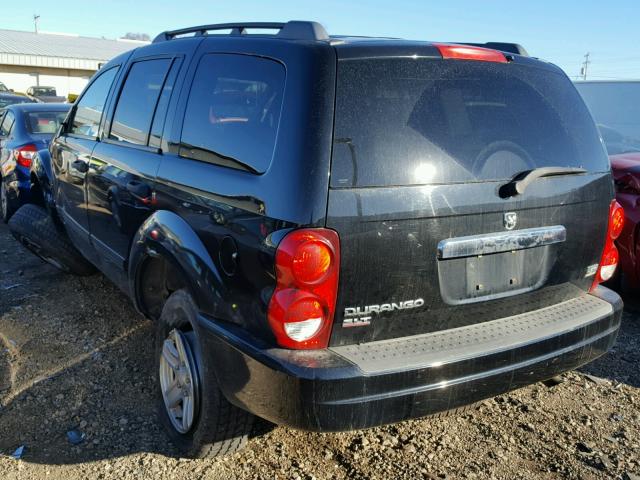 1D4HB48D34F124197 - 2004 DODGE DURANGO SL BLACK photo 3