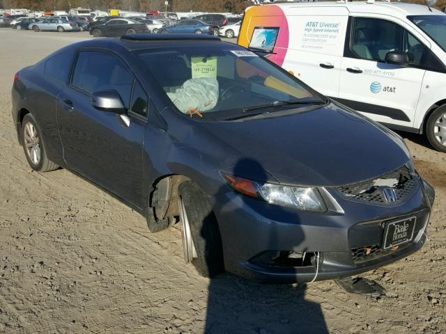 2HGFG3B86CH521395 - 2012 HONDA CIVIC EX GRAY photo 1