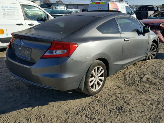 2HGFG3B86CH521395 - 2012 HONDA CIVIC EX GRAY photo 4