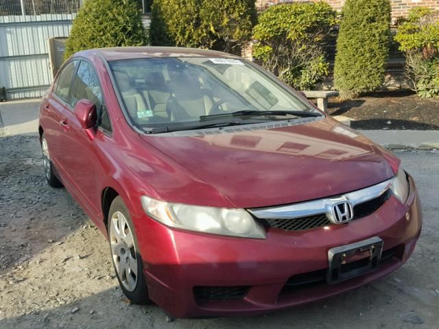 2HGFA16549H364920 - 2009 HONDA CIVIC LX MAROON photo 1