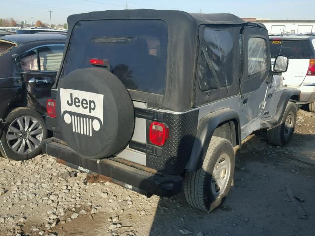 1J4FA39S05P333370 - 2005 JEEP WRANGLER X SILVER photo 4