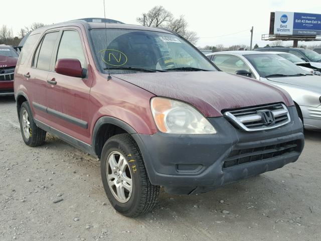 JHLRD78882C066279 - 2002 HONDA CR-V EX MAROON photo 1