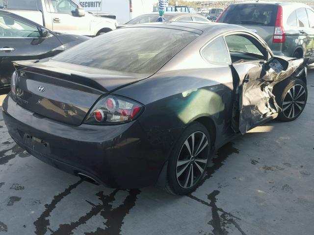 KMHHM66D78U279984 - 2008 HYUNDAI TIBURON GS BLACK photo 4