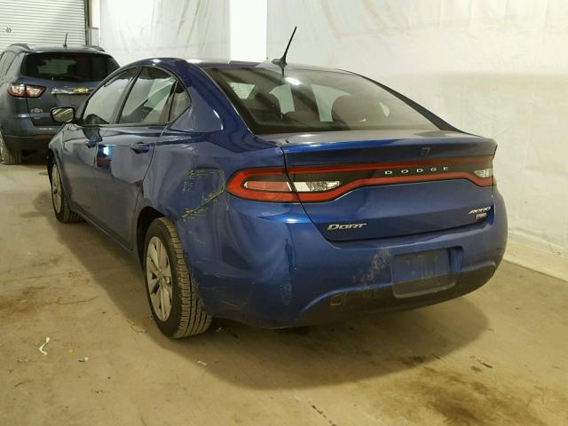 1C3CDFDH5ED767674 - 2014 DODGE DART SE AE BLUE photo 3