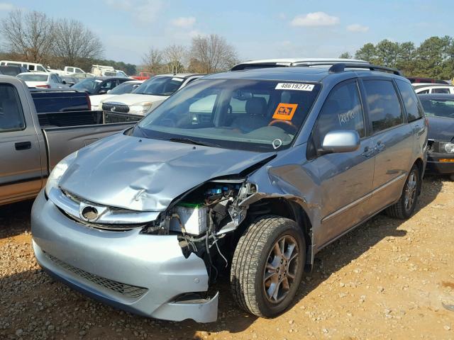 5TDZA22C26S540995 - 2006 TOYOTA SIENNA XLE BLUE photo 2