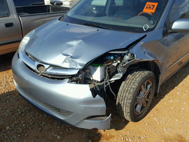 5TDZA22C26S540995 - 2006 TOYOTA SIENNA XLE BLUE photo 9