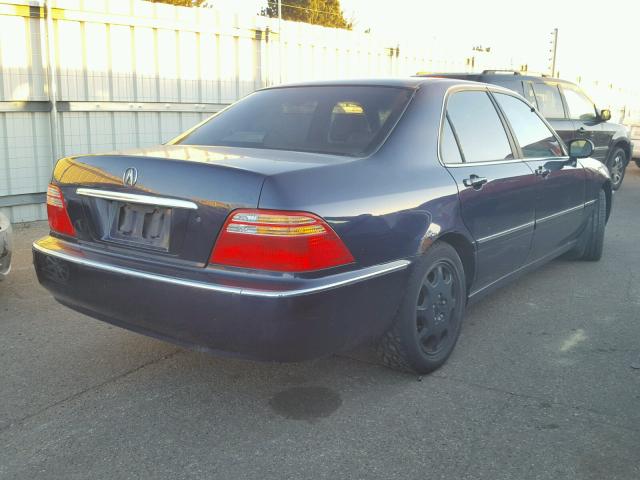 JH4KA9657YC005475 - 2000 ACURA 3.5RL BLUE photo 4