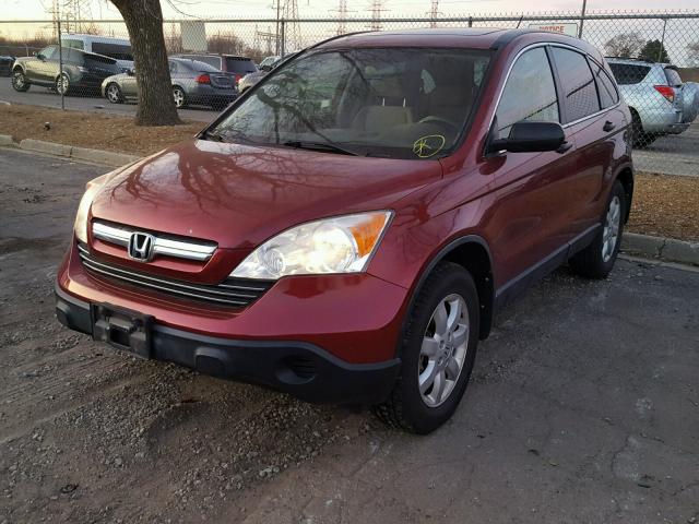 JHLRE48528C065140 - 2008 HONDA CR-V EX RED photo 2