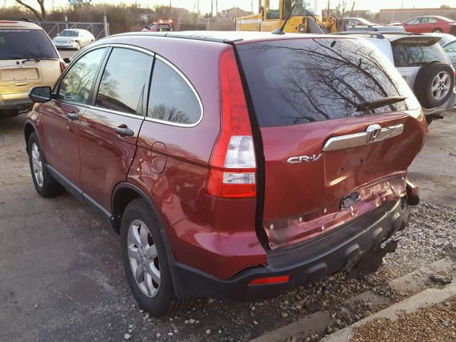 JHLRE48528C065140 - 2008 HONDA CR-V EX RED photo 3