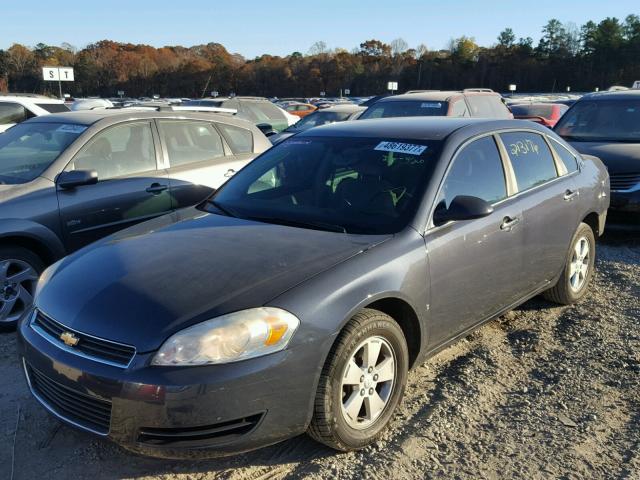 2G1WT58K081213625 - 2008 CHEVROLET IMPALA LT GRAY photo 2