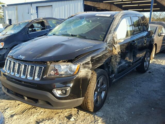 1C4NJCCB5ED618514 - 2014 JEEP COMPASS LI BLACK photo 2