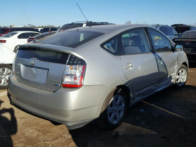 JTDKB20U840025509 - 2004 TOYOTA PRIUS SILVER photo 4