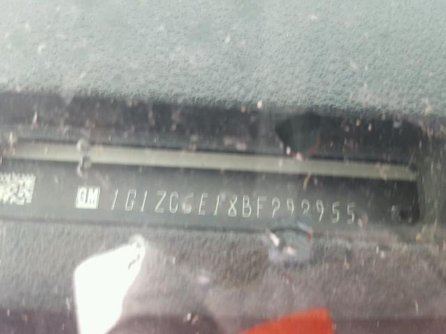 1G1ZC5E18BF292955 - 2011 CHEVROLET MALIBU 1LT WHITE photo 10