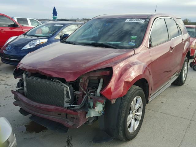 2CNALBEW0A6202717 - 2010 CHEVROLET EQUINOX LS RED photo 2