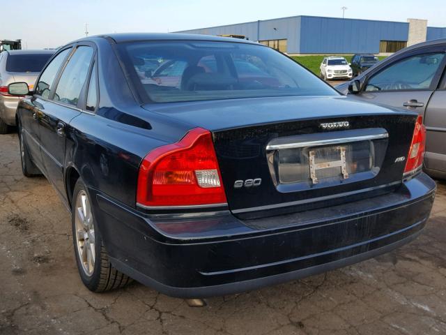 YV1TH592451396114 - 2005 VOLVO S80 2.5T BLACK photo 3