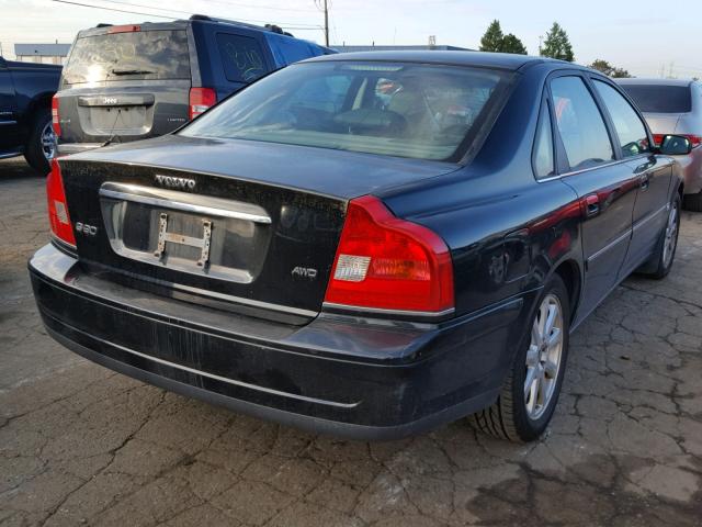 YV1TH592451396114 - 2005 VOLVO S80 2.5T BLACK photo 4