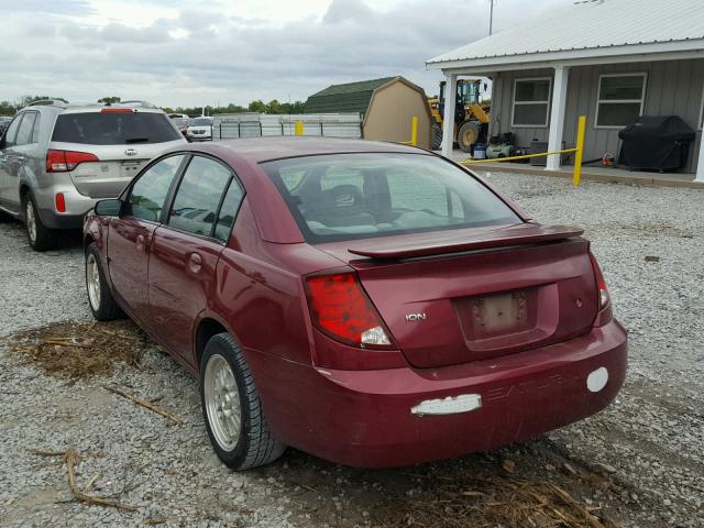 1G8AL52F45Z130063 - 2005 SATURN ION LEVEL RED photo 3