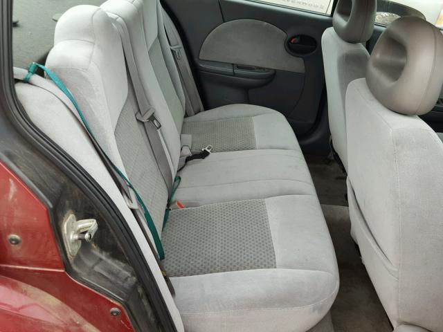 1G8AL52F45Z130063 - 2005 SATURN ION LEVEL RED photo 6