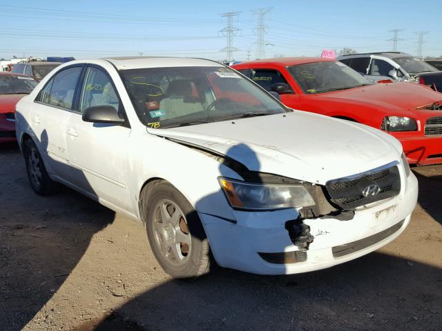 5NPEU46F46H124345 - 2006 HYUNDAI SONATA GLS WHITE photo 1