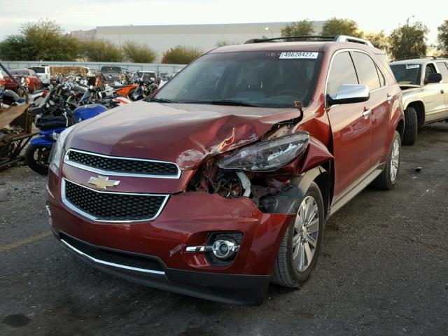 2CNALFEC6B6293684 - 2011 CHEVROLET EQUINOX LT RED photo 2