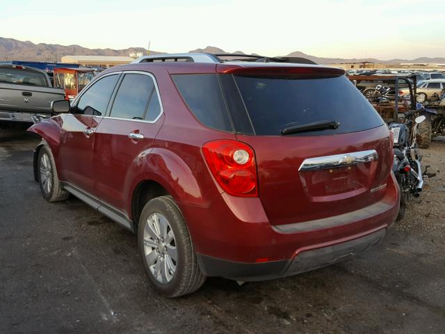 2CNALFEC6B6293684 - 2011 CHEVROLET EQUINOX LT RED photo 3