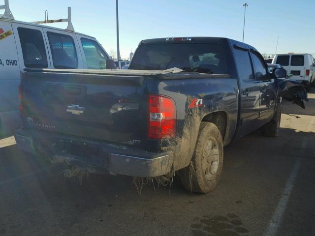 2GCEC13J371638510 - 2007 CHEVROLET SILVERADO BLUE photo 4