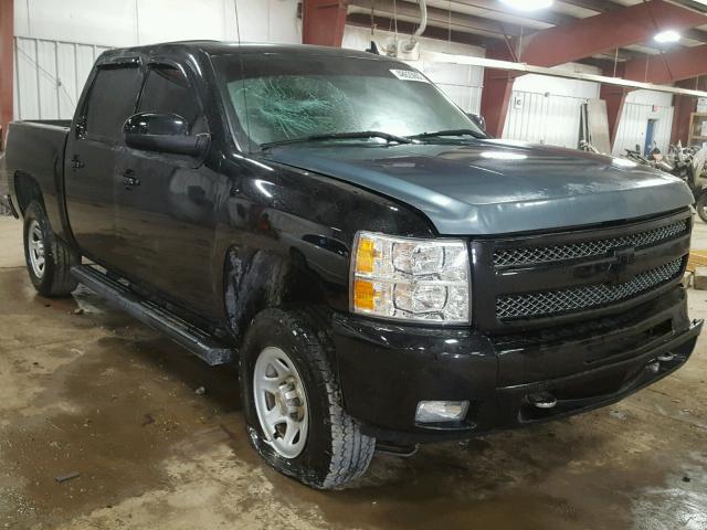 3GCPKSE34BG307581 - 2011 CHEVROLET SILVERADO BLACK photo 1