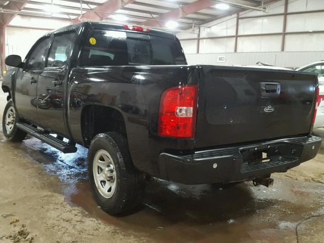 3GCPKSE34BG307581 - 2011 CHEVROLET SILVERADO BLACK photo 3