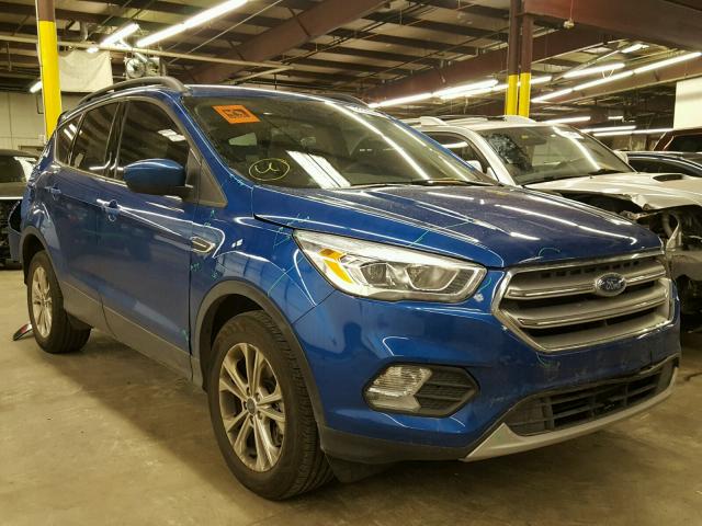 1FMCU9G93HUA14341 - 2017 FORD ESCAPE SE BLUE photo 1