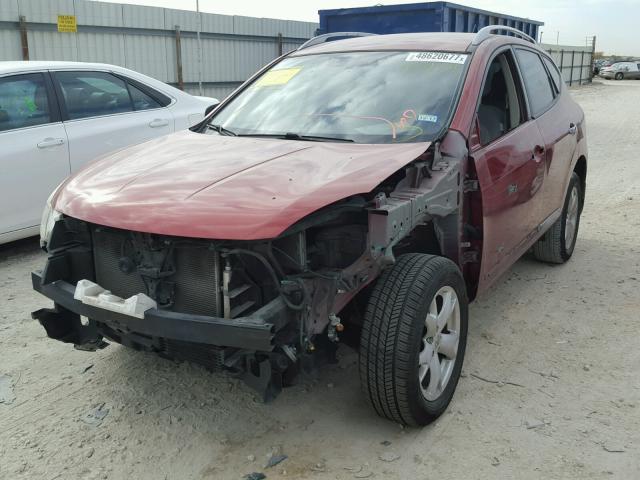 JN8AS5MT2BW163124 - 2011 NISSAN ROGUE S MAROON photo 2