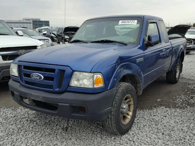 1FTYR44UX7PA03390 - 2007 FORD RANGER SUP BLUE photo 2