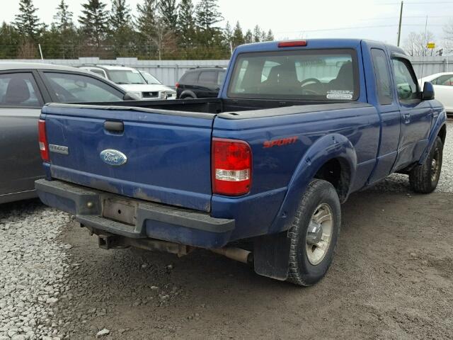 1FTYR44UX7PA03390 - 2007 FORD RANGER SUP BLUE photo 4