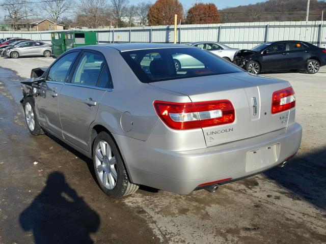 3LNHM28T07R628079 - 2007 LINCOLN MKZ SILVER photo 3