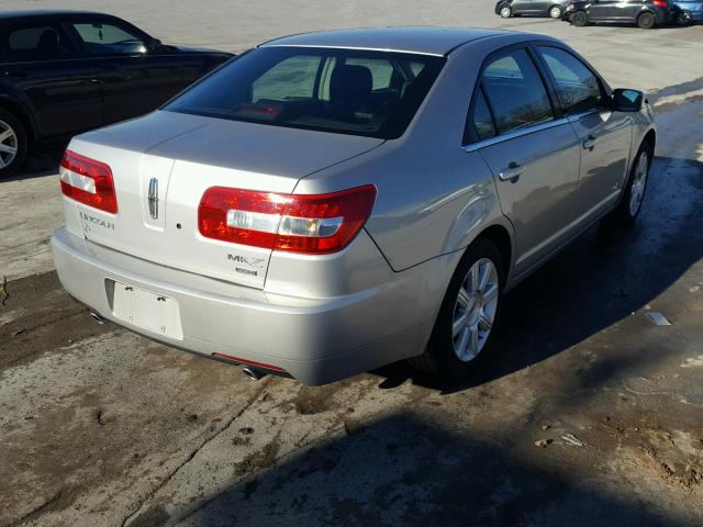 3LNHM28T07R628079 - 2007 LINCOLN MKZ SILVER photo 4