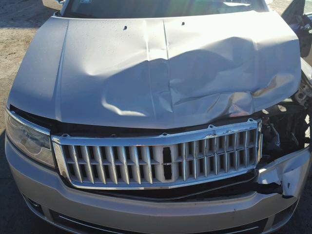 3LNHM28T07R628079 - 2007 LINCOLN MKZ SILVER photo 7