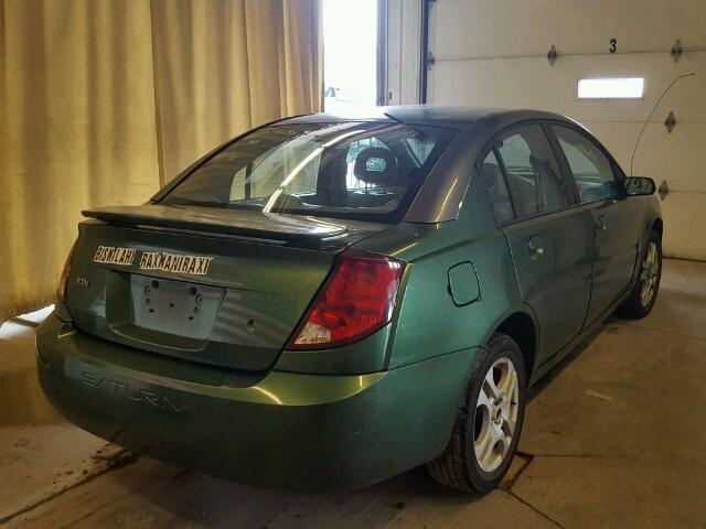 1G8AL52F33Z187416 - 2003 SATURN ION LEVEL GREEN photo 4