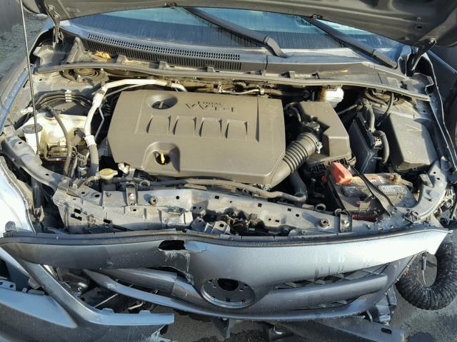 2T1BU4EE1CC807534 - 2012 TOYOTA COROLLA BA GRAY photo 7