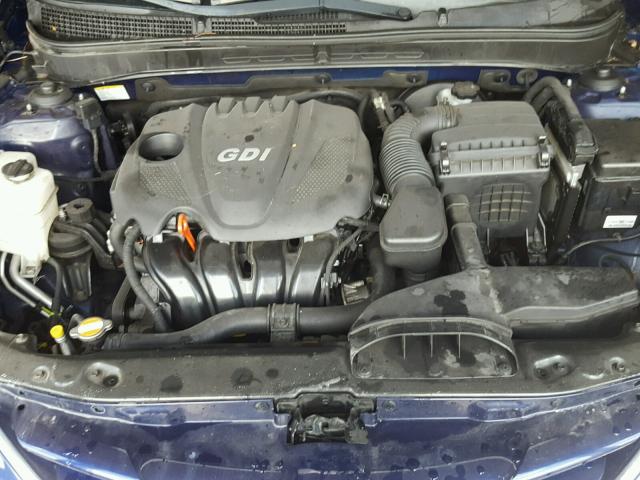 5NPEB4AC5BH042749 - 2011 HYUNDAI SONATA GLS BLUE photo 7