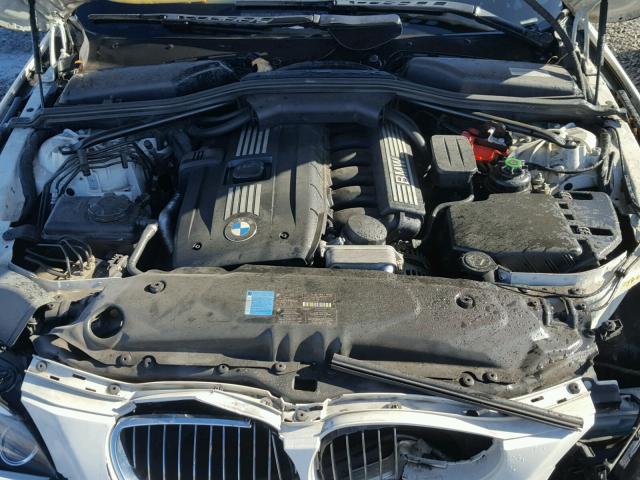 WBANU53578CT18493 - 2008 BMW 528 I WHITE photo 7