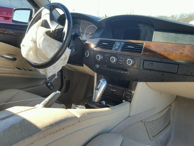 WBANU53578CT18493 - 2008 BMW 528 I WHITE photo 9