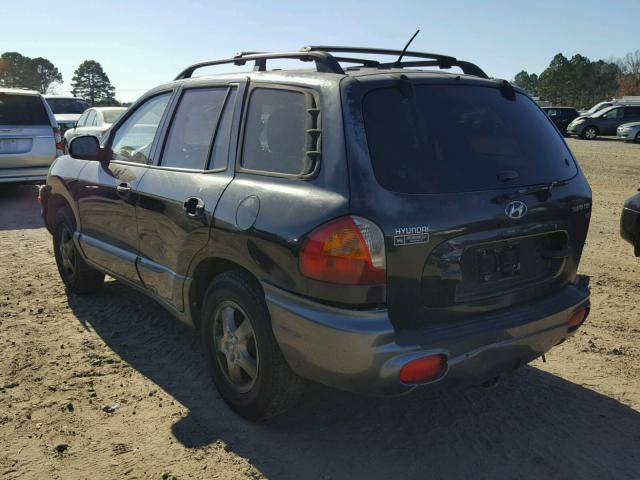 KM8SC13D34U780817 - 2004 HYUNDAI SANTA FE G BLACK photo 3