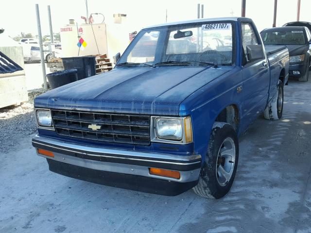 1GCBS14E2K2225171 - 1989 CHEVROLET S TRUCK S1 BLUE photo 2