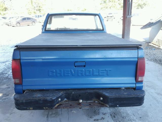 1GCBS14E2K2225171 - 1989 CHEVROLET S TRUCK S1 BLUE photo 6